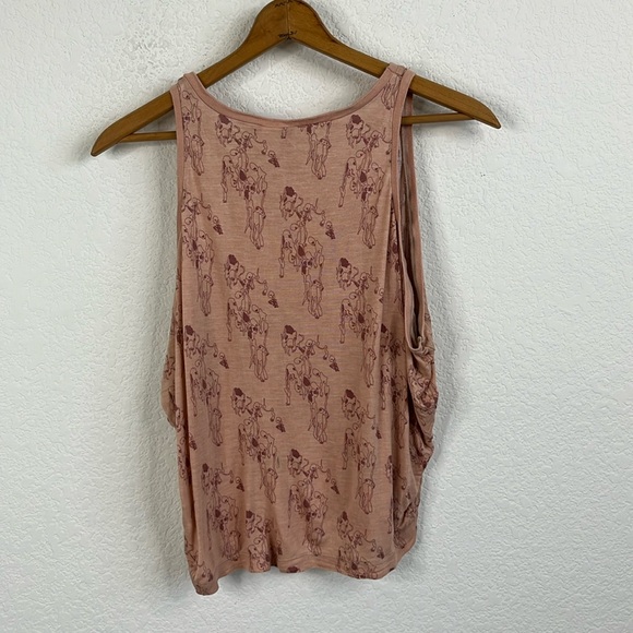 H&M Skeleton Dancing Bat Wing Draped Tank Top - Picture 1 of 8